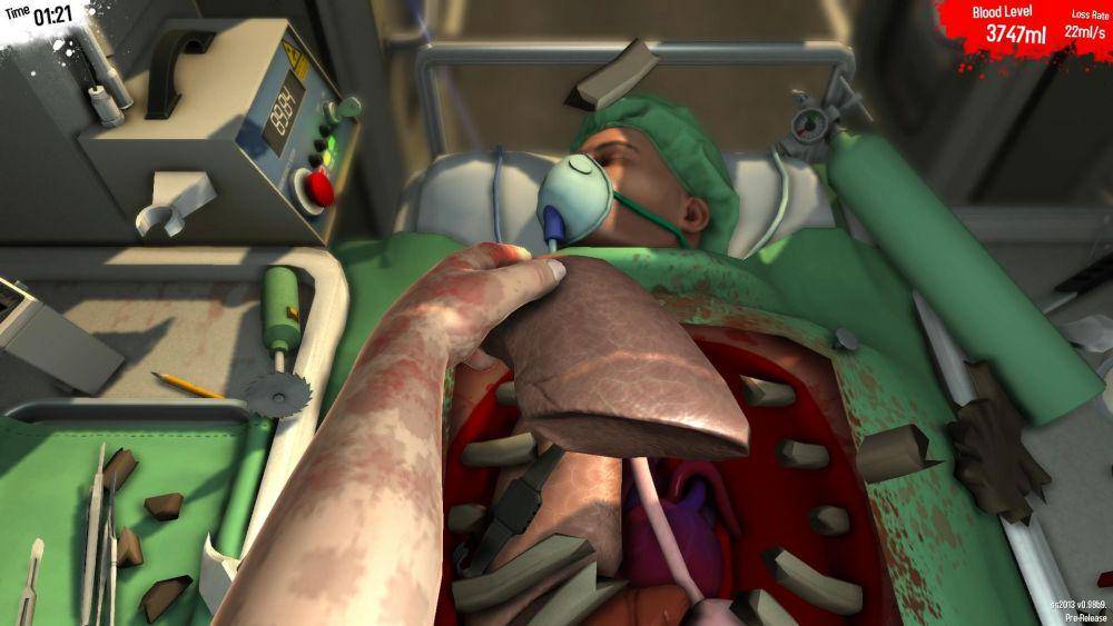 Surgeon Simulator bakal mengizinkan gamer untuk melakukan operasi pasien secara virtual. (dok. Bossa Studios/Surgeon Simulator