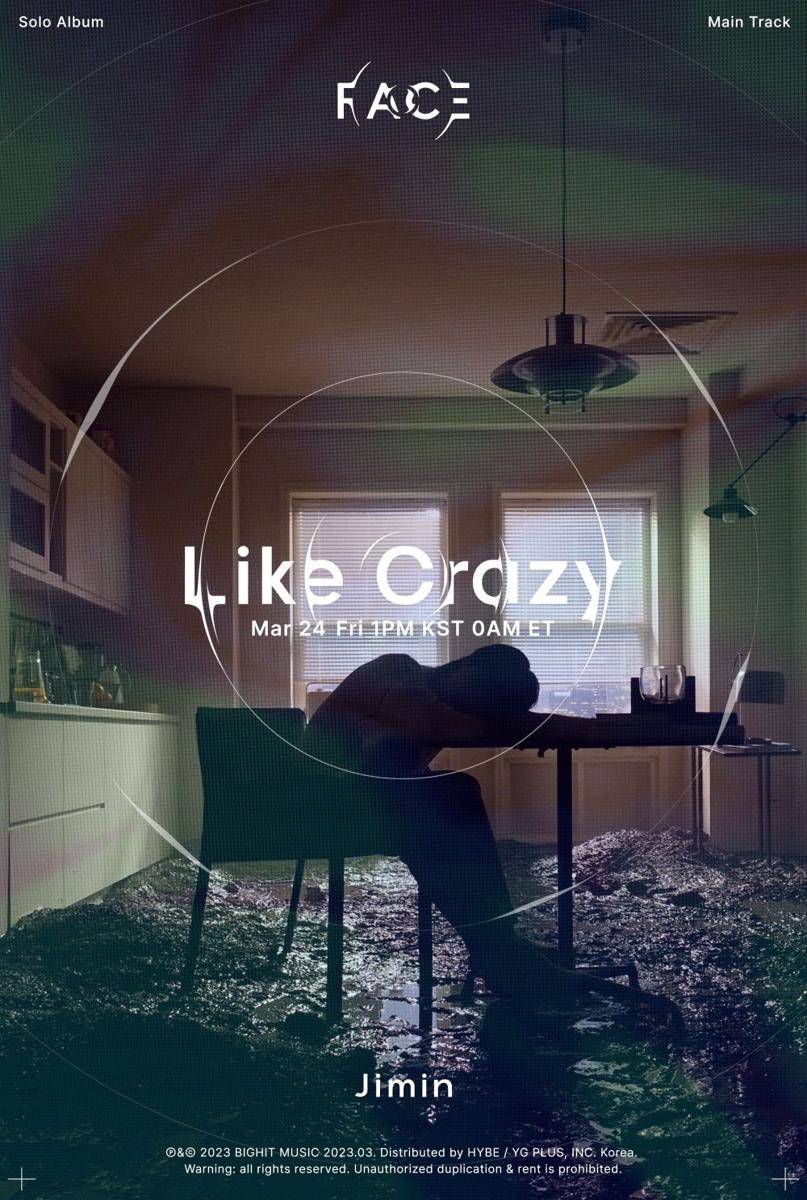 Jimin BTS di poster Like Crazy (twitter.com/BIGHIT_MUSIC)