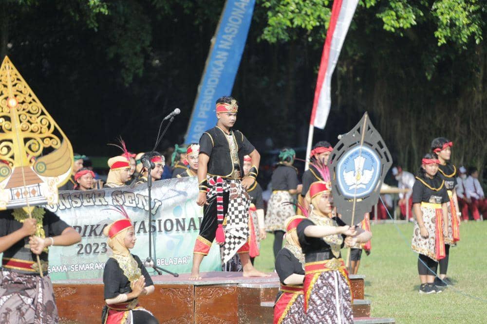 Peringatan Hari Pendidikan Nasional (Hardiknas) 2023, di Lapangan Pemkab Sleman, Selasa (2/5/2023). (Dok. Istimewa)
