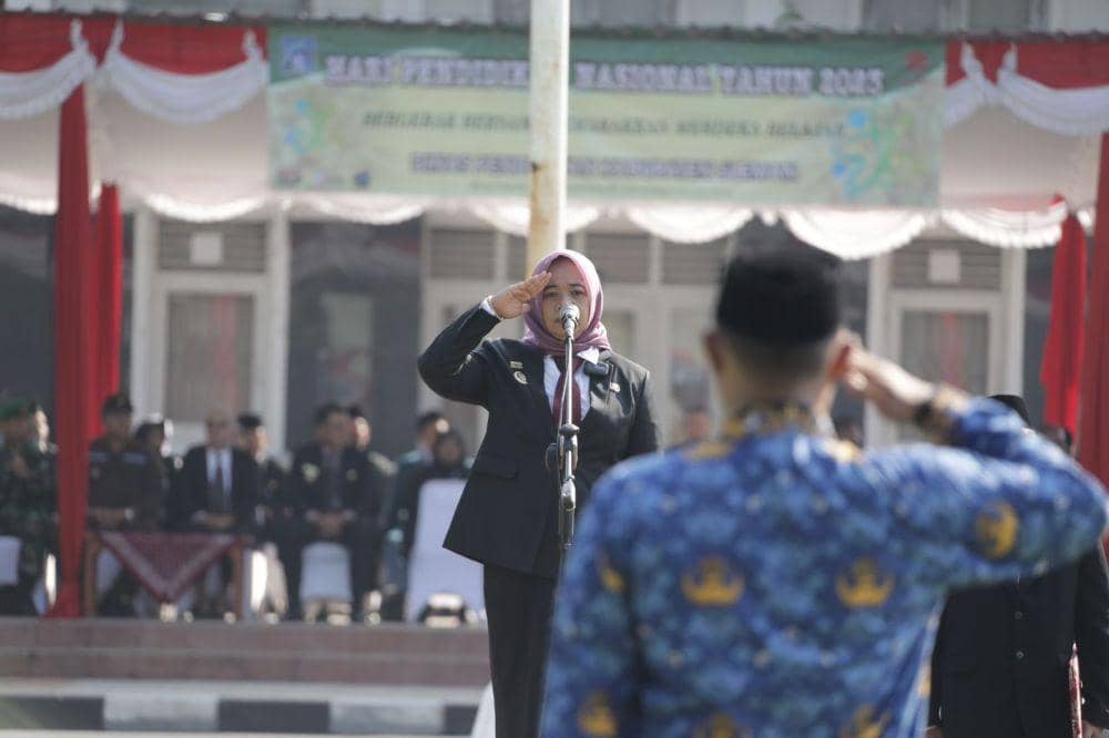 Peringatan Hari Pendidikan Nasional (Hardiknas) 2023, di Lapangan Pemkab Sleman, Selasa (2/5/2023). (Dok. Istimewa)