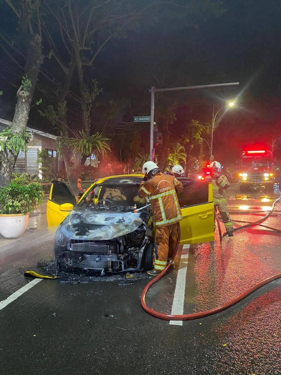 Sayang Banget, Brio Kuning Jadi Gosong