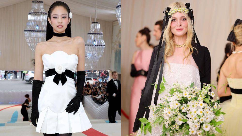 potret Jennie dan Elle Fanning dalam Met Gala 2023 (instagram.com/ellegirl_jp)