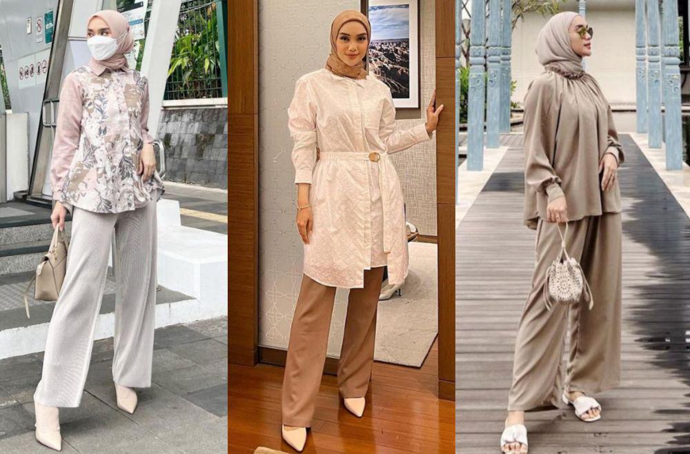 11 Referensi Outfit Minimalis ala Tiqasya, Cocok untuk Ngantor!