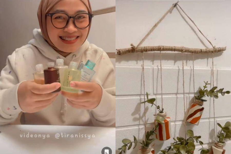 Cuplikan DIY Hanging Pot ala Tiranissya (tiktok.com/@tiranissya)