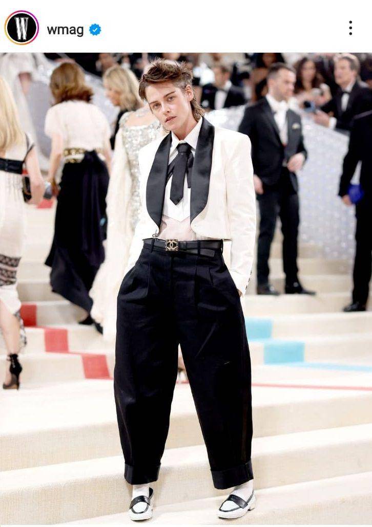Kristen Stewart di Met Gala 2023 (instagram.com/wmag)
