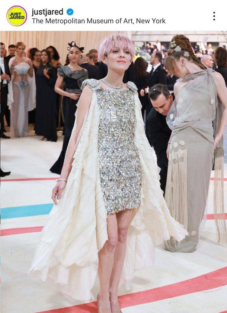 Marion Cotillard di Met Gala 2023 (instagram.com/justjared)