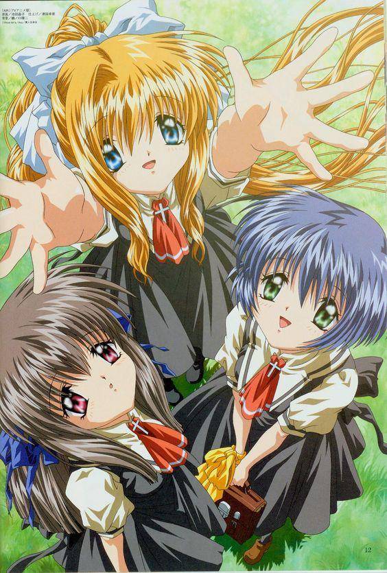 Kamio Misuzu, Toono Minagi, Kirishima kano karakter dari anime Air (dok.kyoto animation/Air)