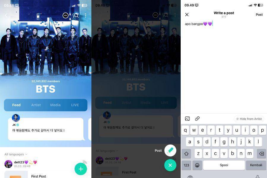 ilustrasi unggah komentar di Weverse (IDN Times/Laili)