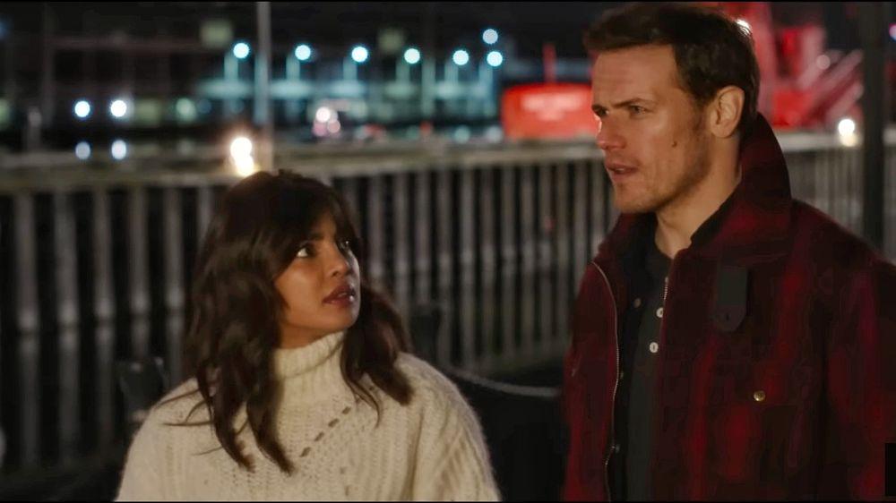 Priyanka Chopra dan Sam Heughan di Love Again (dok.Sony Pictures Entertainment/Love Again)