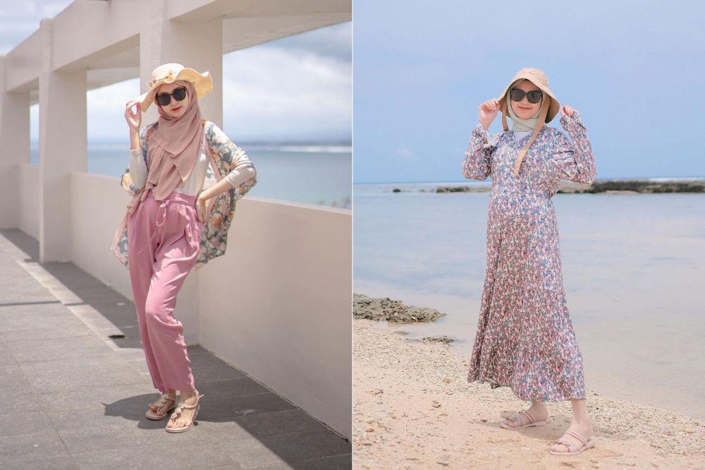 9 Style ke Pantai dari Celana hingga Dress ala Saritiw