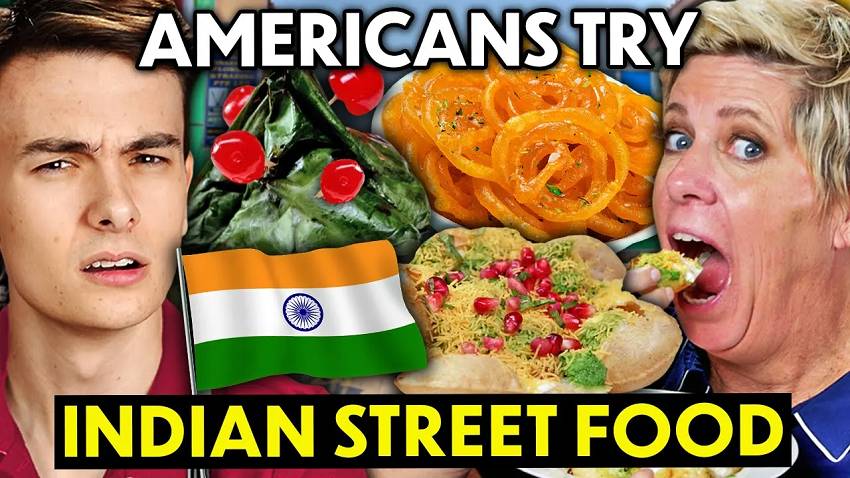 Reaksi orang Amerika mencicipi makanan India (youtube.com/peoplevsfood)