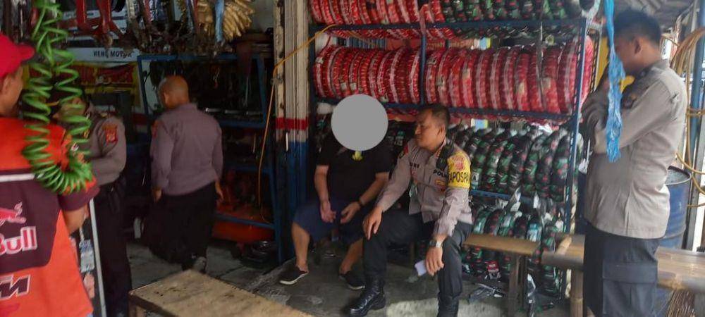 Polsek Babakan Madang Polres Bogor datangi bengkel yang viral/dok Polres Bogor