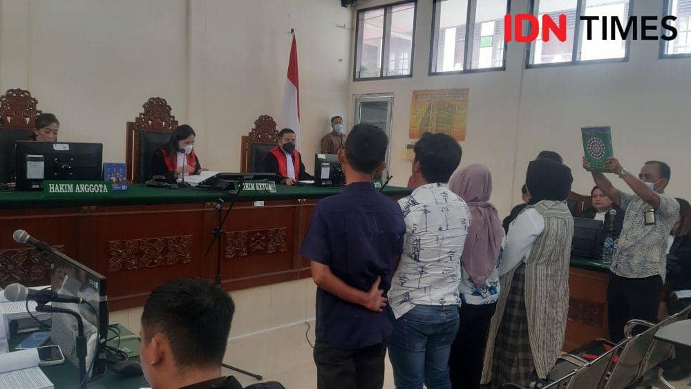 Persidangan eks dprd langkat yang tewas ditembak (IDN Times/ Bambang Suhandoko)
