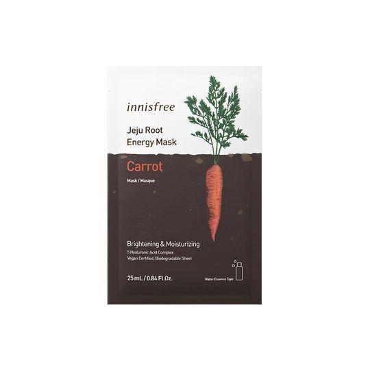 INNISFREE Jeju Root Energy Mask Carrot (dok. INNISFREE)