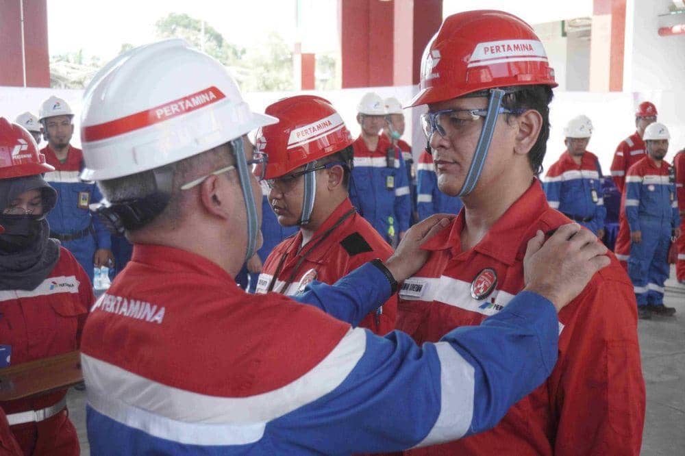 Kilang Pertamina Unit Balikpapan Peringati Hari Fire Fighters, Kamis (4/5/2023). Foto Pertamina