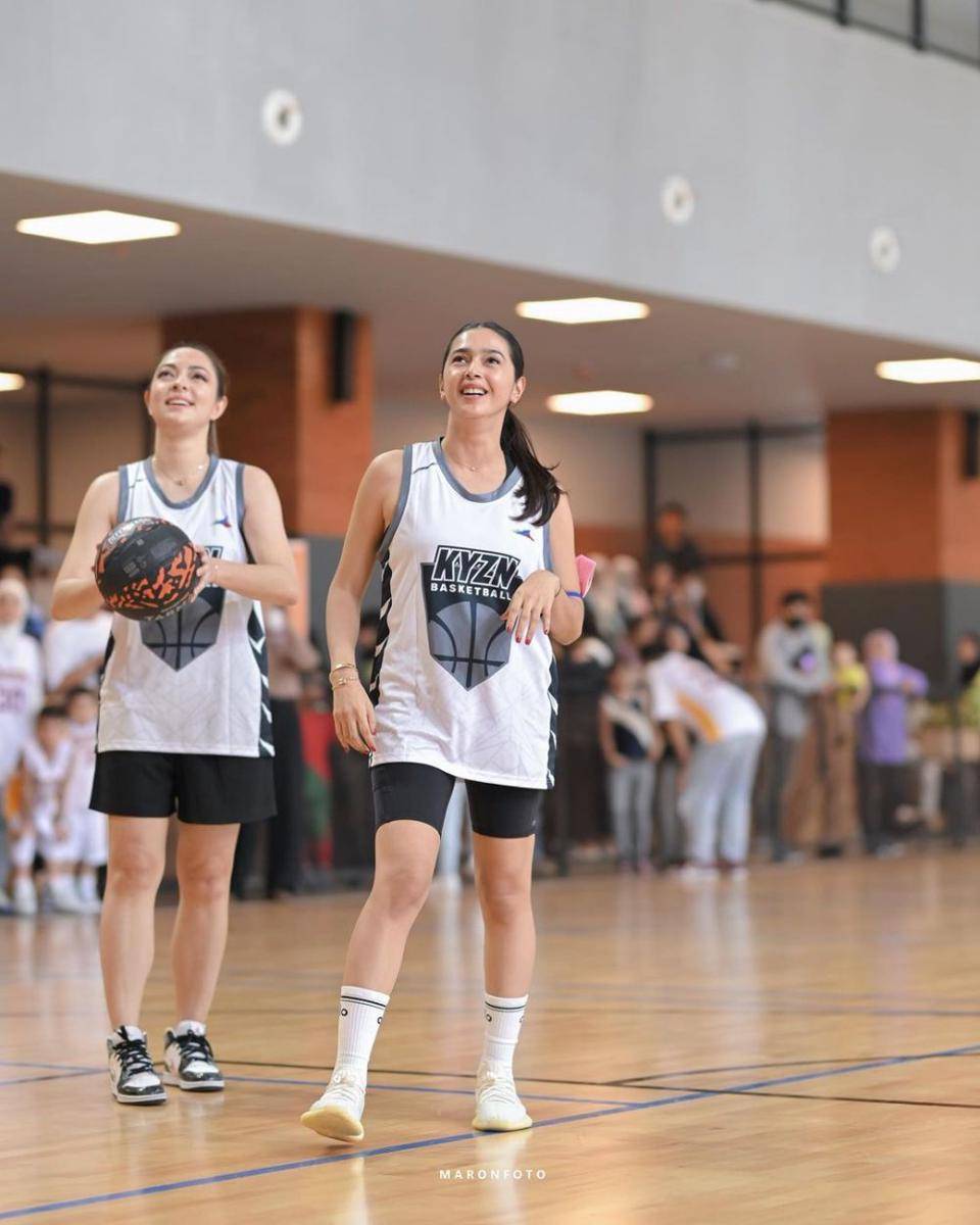 potret Nabila Syakieb jadi anak basket (instagram.com/nsyakieb85)
