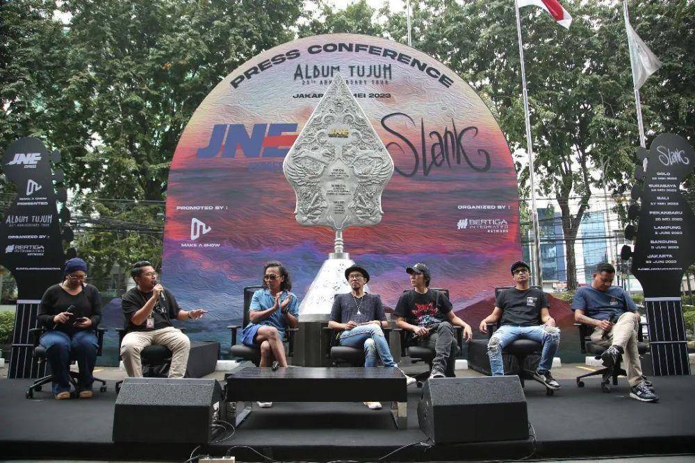 Suasana konferensi pers Slank tur 7 kota (Dok.Slank)