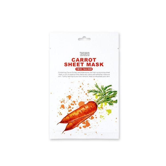 Tenzero Carrot Sheet Mask (dok. Tenzero)