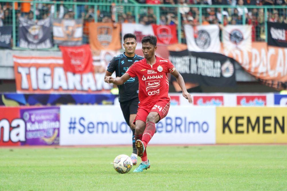 Gelandang Persija Jakarta kelahiran Makassar, Resky Fandi, saat berlaga di Liga 1 2022-23. (Dok. Ofisial Persija Jakarta)