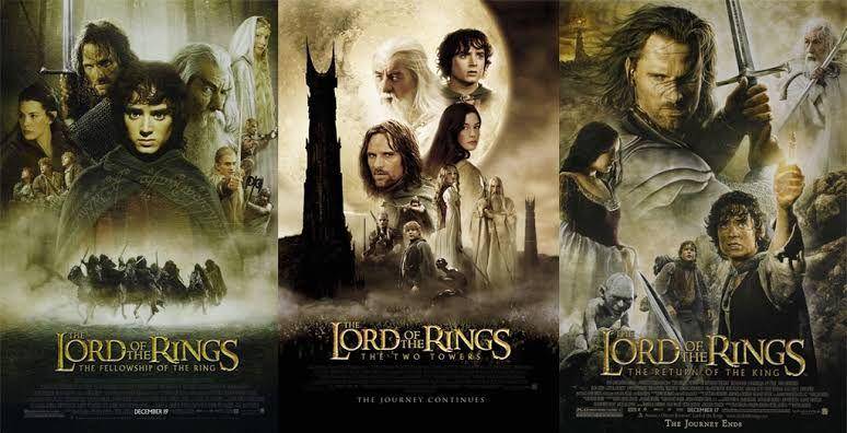 poster trilogi The Lord of the Rings (dok. New Line Cinema/The Lord of the Rings)