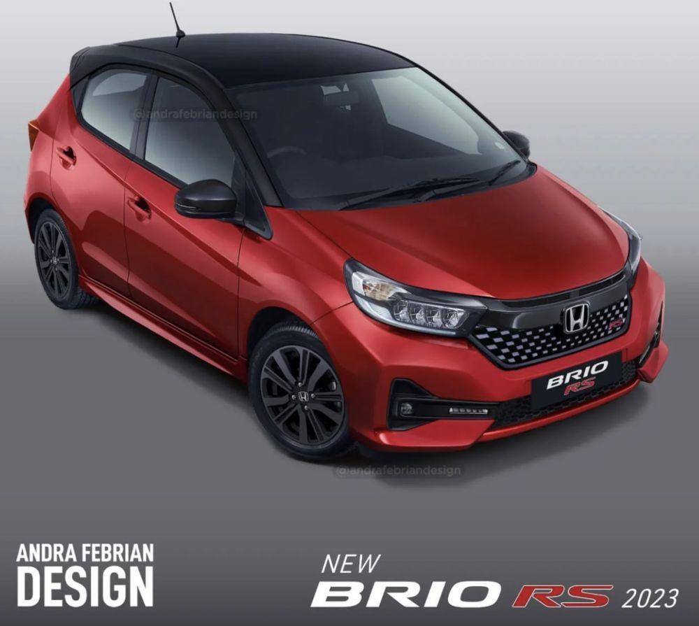 Renderan digital Brio facelift (Instagram/@andrafebriandesign)