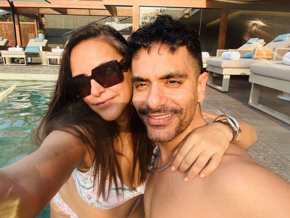 Neha Dhupia dan suami (instagram.com/nehadhupia)