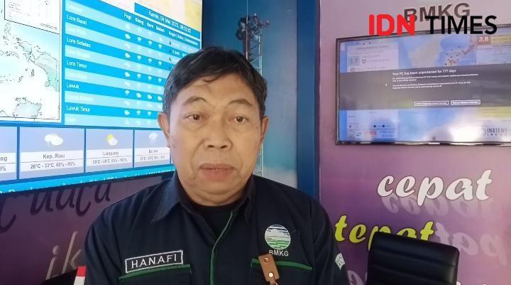 Kabid Data dan Informasi BMKG Wilayah IV Makassar, Hanafi Hamzah. (Dahrul Amri/IDN Times Sulsel)
