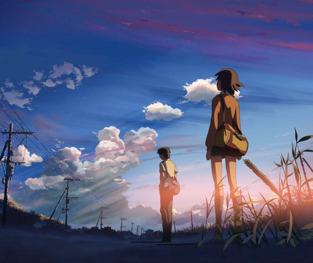 Poster Byousoku 5 Centimeter (dok. CoMix Wave Films/ Byousoku 5 Centimeters)