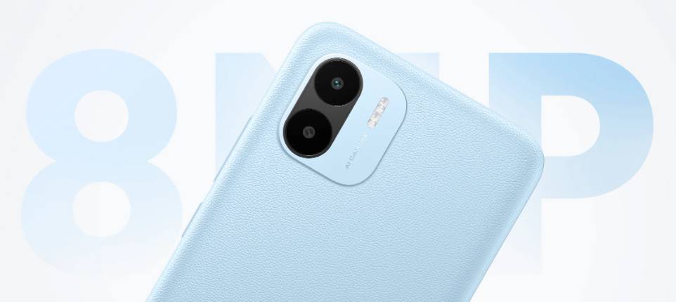 ilustrasi punggung dan modul kamera belakang Redmi A2 (mi.co.id)