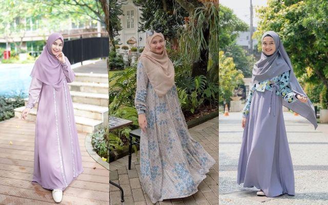 9 Potret Dress Syar'i Artis Indonesia, Desain Elegan dan Kekinian