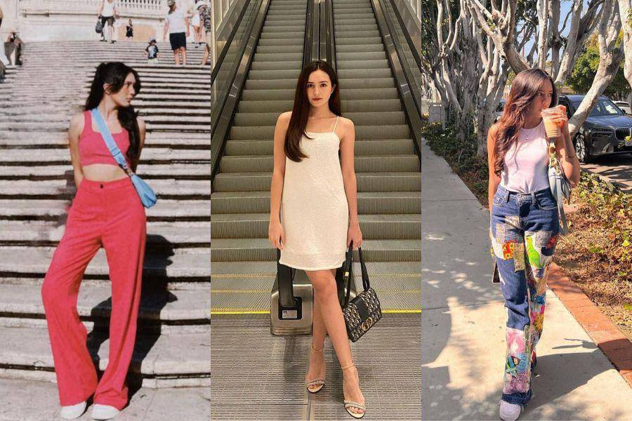 Potret OOTD Beby Tsabina dengan atasan tanpa lengan (instagram.com/bebytsabina)