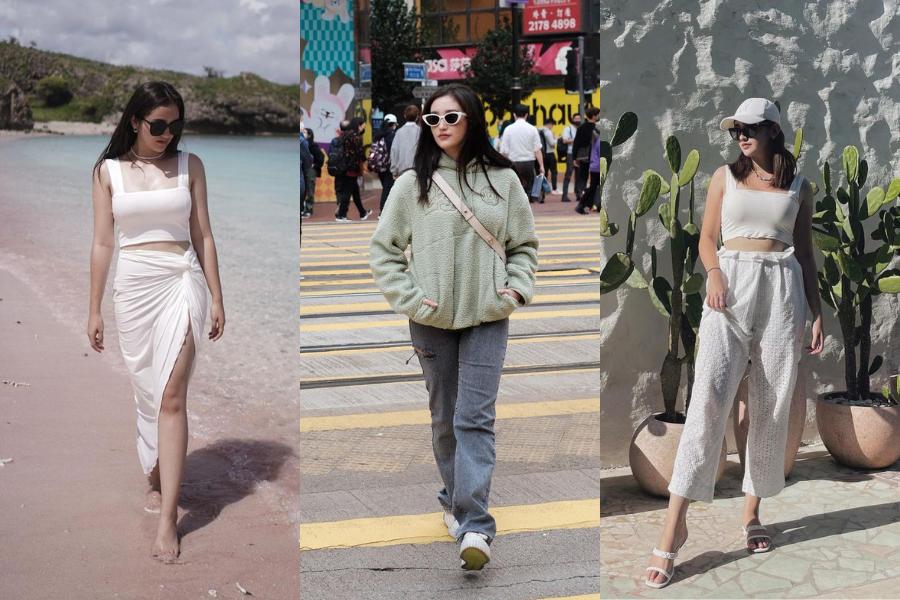 9 OOTD Liburan ala Ranty Maria, Kece dengan Sunglasses!