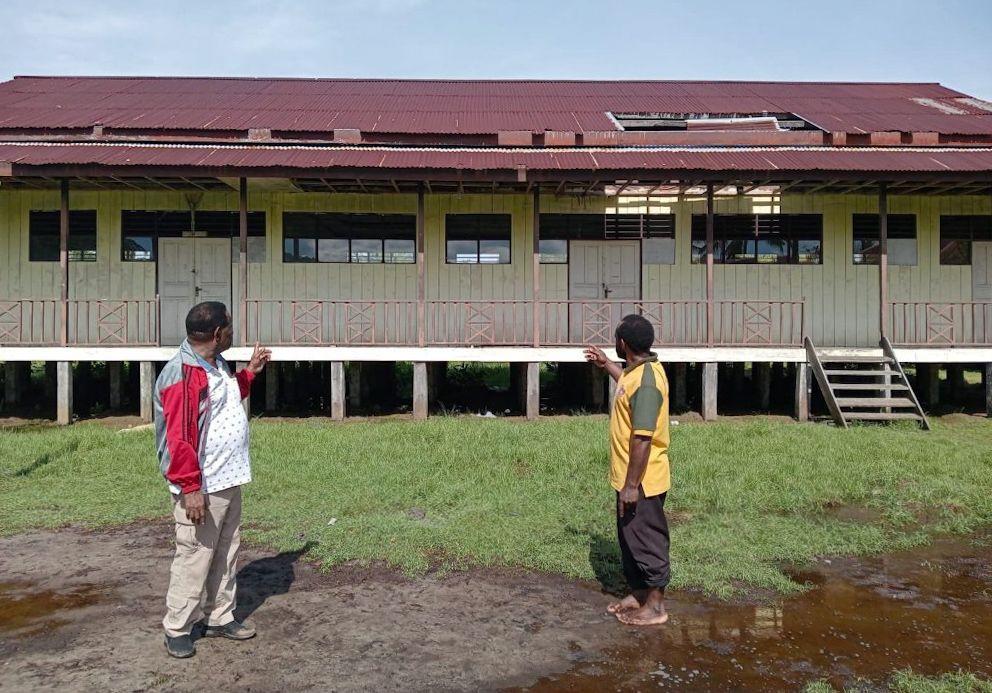 10 Tahun Tak Diperhatikan, Gedung SD YPPK Keakwa Papua Rusak Parah