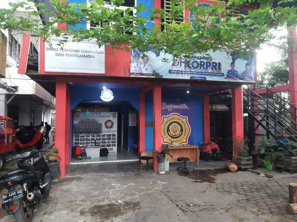 Markas Dinas Damkar dan Penyelamatan Kota Banjarmasin.