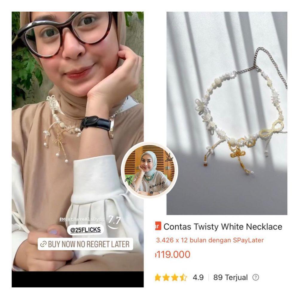 Kalung ala Dianty Annisa (instagram.com/diantyy.wearing)