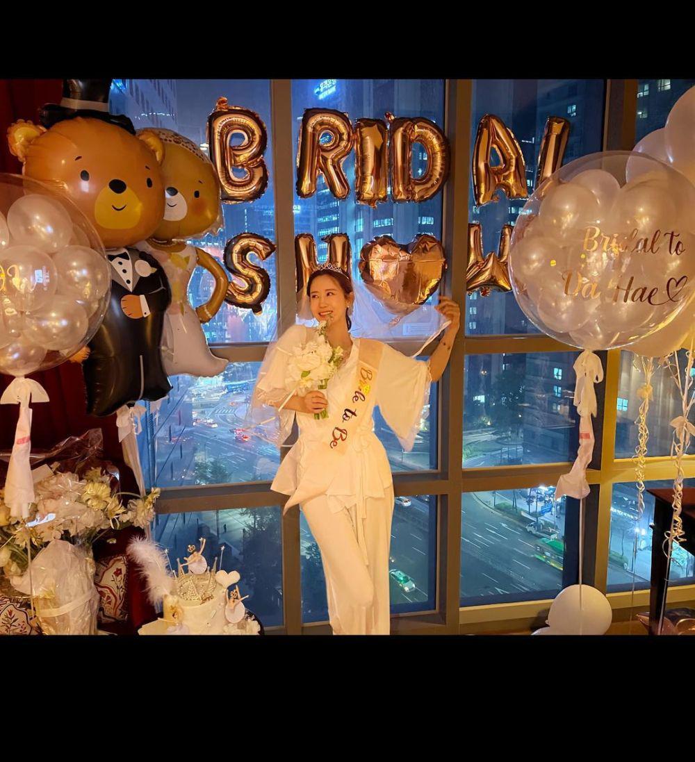 potret bridal shower Lee Da Hae (instagram.com/leedahey4eva)