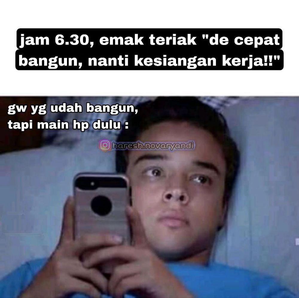 meme melamun sebelum tidur (instagram.com/haresh.novaryandi)