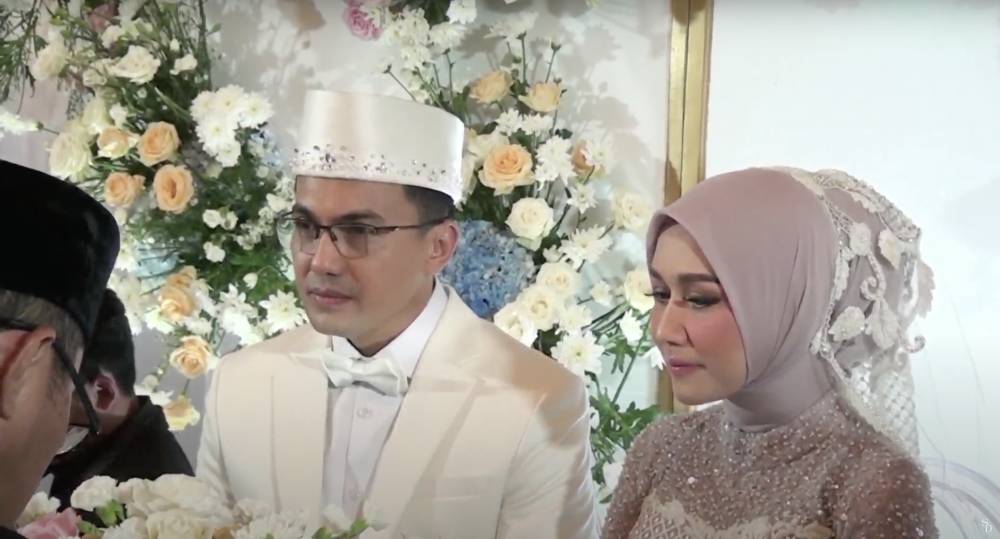 potret pernikahan Sahrul Gunawan dan Dine Mutiara (youtube.com/DINE WITH SAHRUL GUNAWAN)