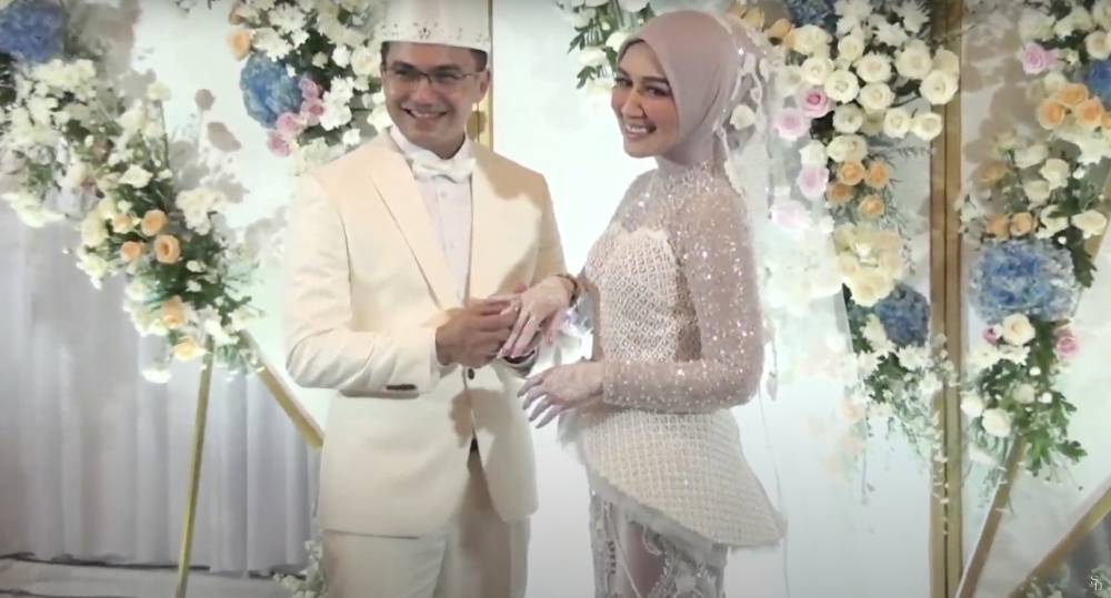 potret pernikahan Sahrul Gunawan dan Dine Mutiara (youtube.com/DINE WITH SAHRUL GUNAWAN)