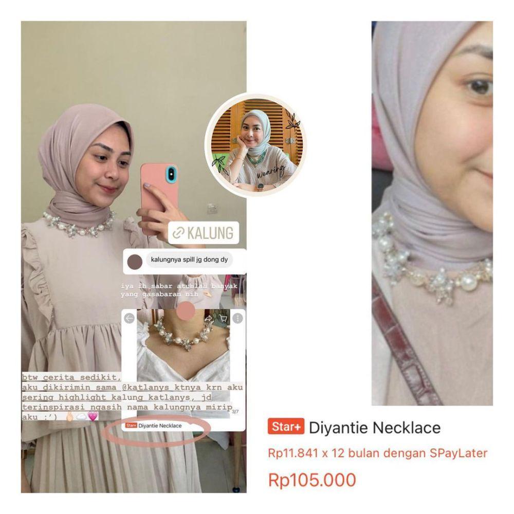 Kalung ala Dianty Annisa (instagram.com/diantyy.wearing)