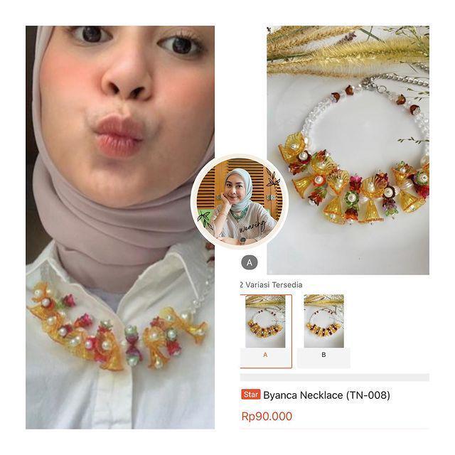 Kalung ala Dianty Annisa (instagram.com/diantyy.wearing)