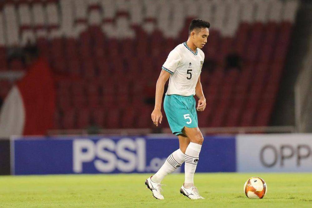 Rizky Ridho di pertandingan Timnas Indonesia U-22 melawan Lebanon U-22. (instagram.com/rizkyridhoramadhani)