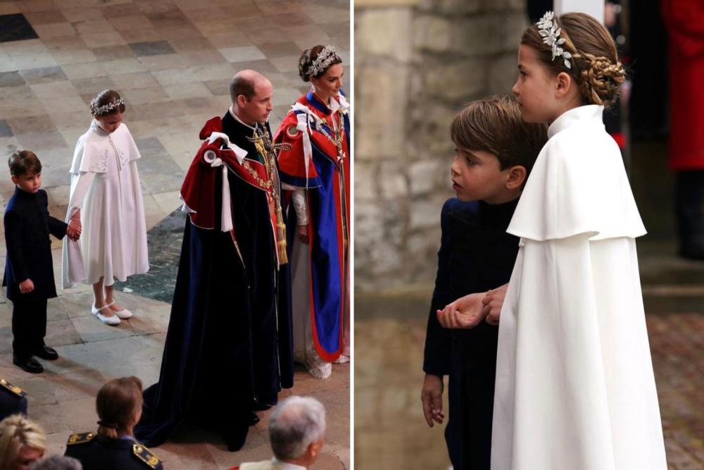 10 Potret Putri Charlotte dan Pangeran Louis di Penobatan Raja Charles