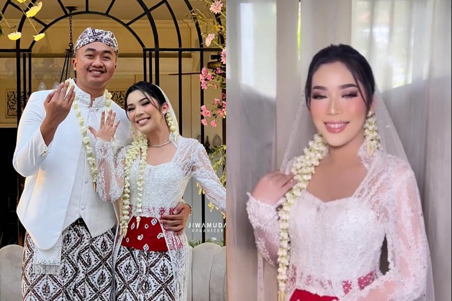 Baju dan Makeup Akad Pernikahan Fay Nabila, Apik dengan Kebaya Putih