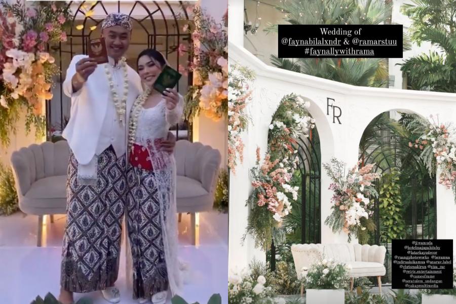 Dekorasi Pernikahan Fay Nabila-Rama Restu, Indah bak Taman Bunga!