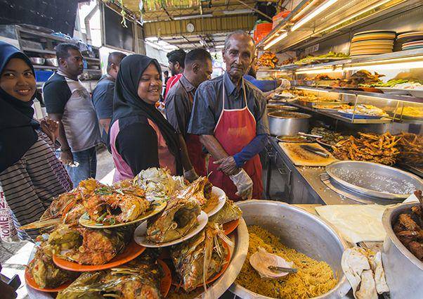 ilustrasi penjual nasi kandar (mypenang.gov.my)