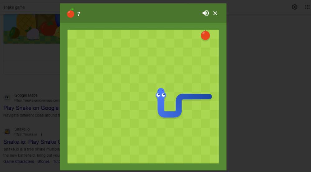 contoh permainan Snake Game (dok. Google/Snake Game)