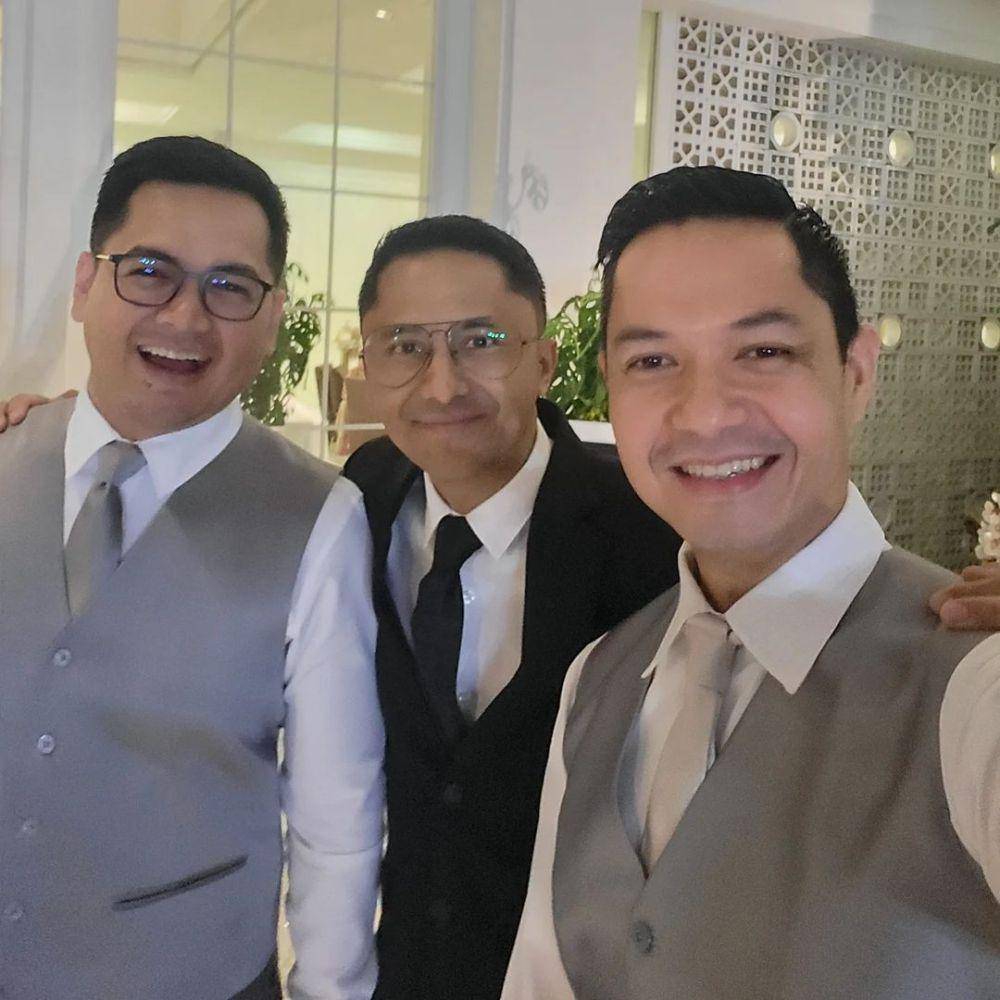 potret groomsmen dan bridesmaid di pernikahan Sahrul Gunawan (instagram.com/dude2harlino)