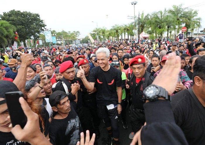 Ganjar Pranowo juga kunjungi Jember di hari yang sama dengan Anies Baswedan. (FOTO: Istimewa)