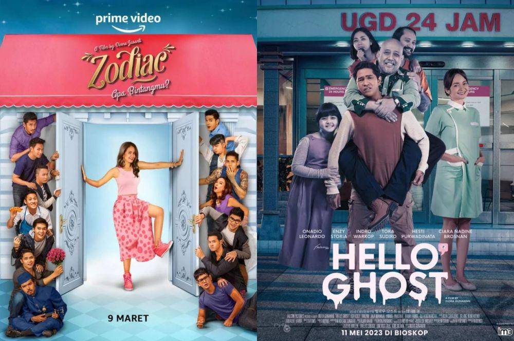 poster film Zodiac: Apa Bintangmu? (dok. Creative Goods Inc/Zodiac: Apa Bintangmu?) | poster film Hello Ghost (dok. Falcon Pictures /Hello Ghost)